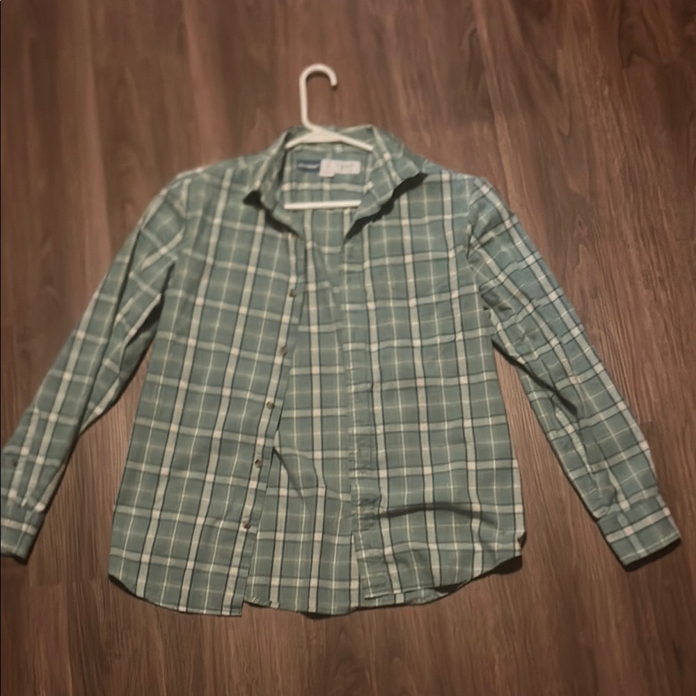 Green Button-Up flannel